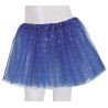 TUTU BLEU FONCE AVEC PAILLETTES ETOILES 30 CM ENFANT