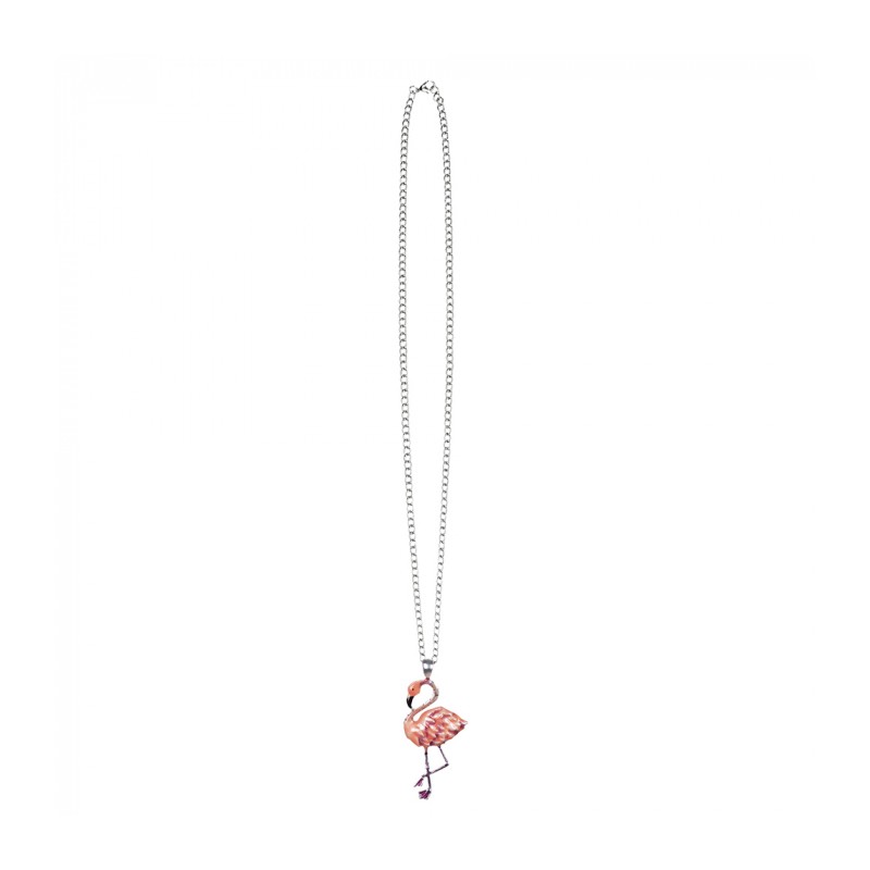 COLLIER FLAMANT ROSE 