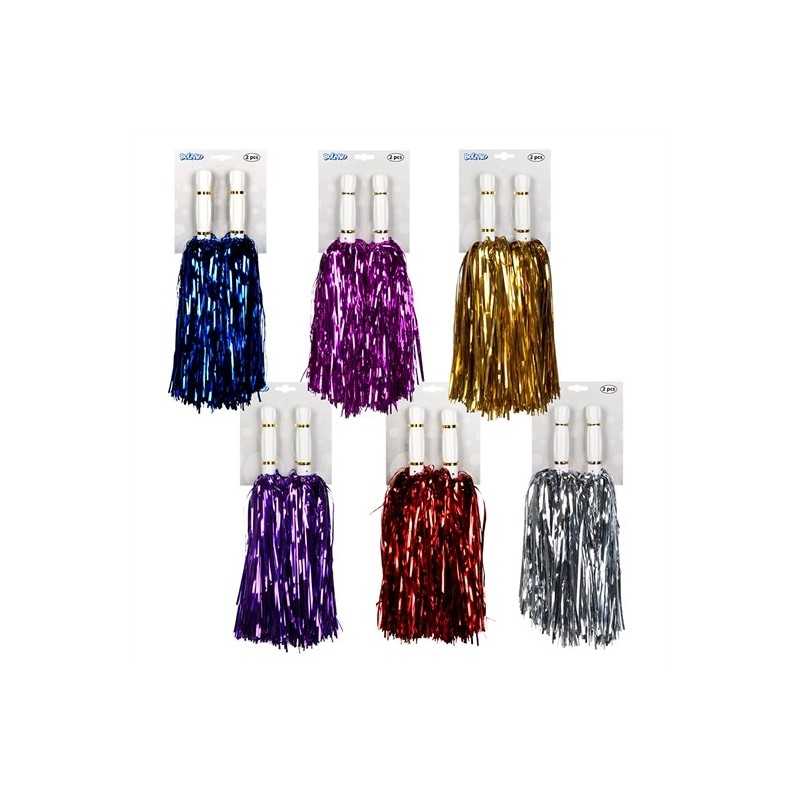 POMPOM METALLIQUE COULEURS ASSORTIS 