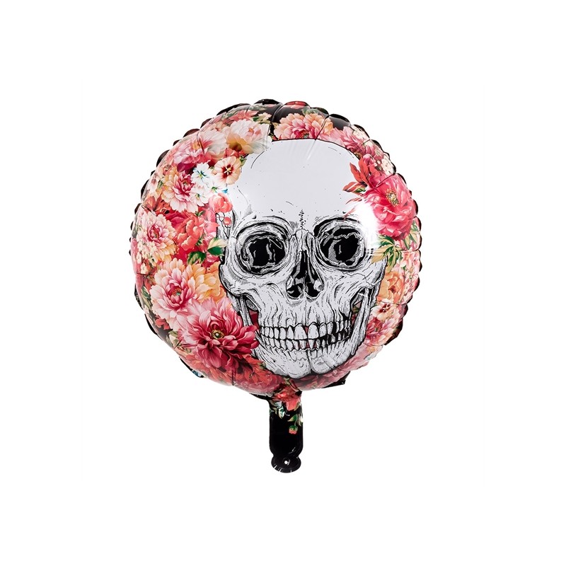 BALLON METALLIQUE DAY OF DEAD 45 CM 