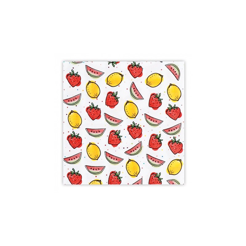 20 SERVIETTES FRUIT 33 X 33 CM 