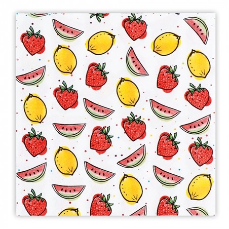 20 SERVIETTES FRUIT 33 X 33 CM 