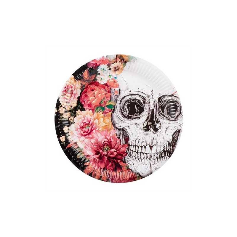 10 ASSIETTES DAY OF DEAD 23 CM 