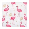 20 SERVIETTES FLAMANT ROSE 33 X 33 CM 