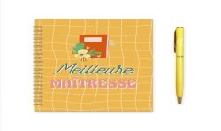 COFFRET CADEAU MEILLEURE MAITRESSE CARNET DE NOTES ET STYLO