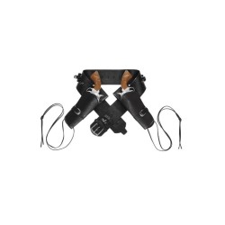 DOUBLE HOLSTER CUIR NOIR