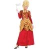 DEGUISEMENT FEMME MARQUISE ROUGE ET OR TAILLE S