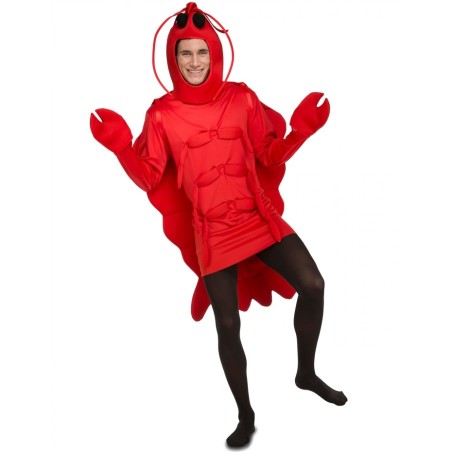 DEGUISEMENT HOMARD ROUGE TAILLE M-L 