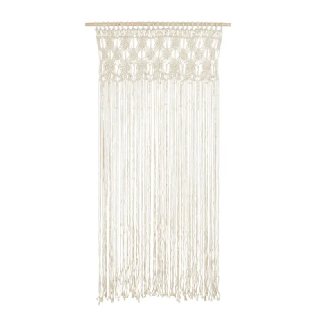 RIDEAU EN MACRAME BLANC 94.5x171cm