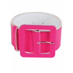 CEINTURE LARGE ROSE FLUO 