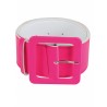 CEINTURE LARGE ROSE FLUO 