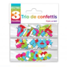 TRIO CONFETTIS DE TABLE MULTICOLORE