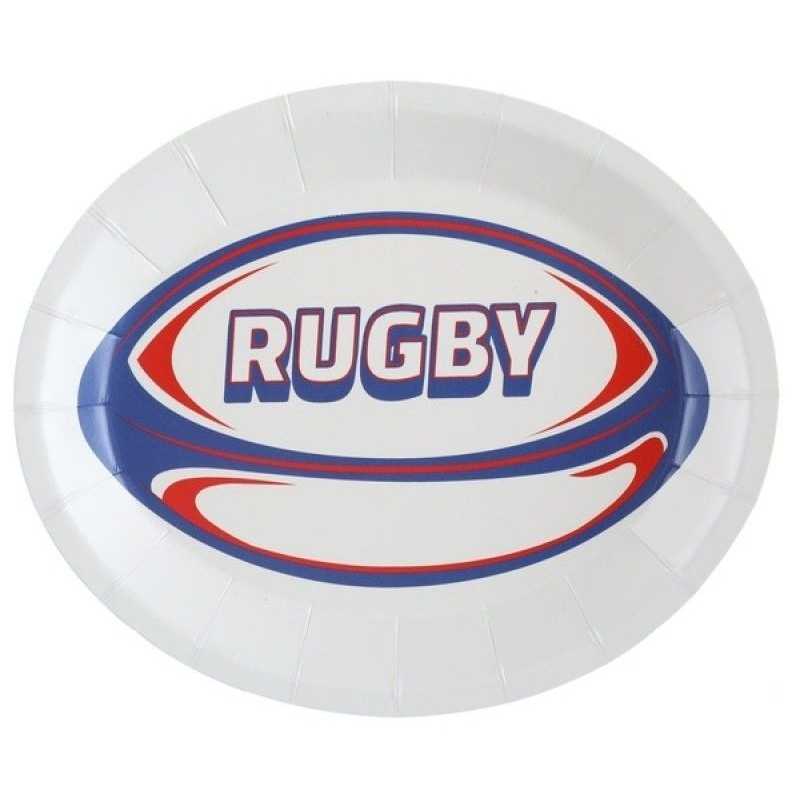 10 ASSIETTES RUGBY 