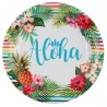 8 ASSIETTES  ALOHA  22 CM 