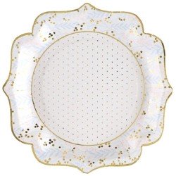 10 ASSIETTES BAPTEME 21 CM 