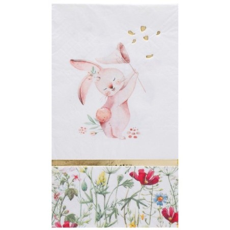 10 SERVIETTES LAPIN 22 X 20 CM