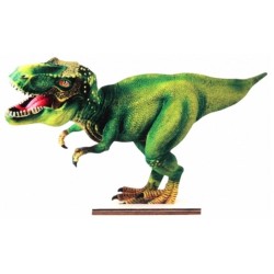 DECORATION ENBOIS DINOSAURE 24 CM 