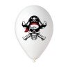 5 BALLONS LATEX BIO PIRATES 33CM NOIR 