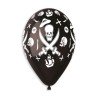 5 BALLONS LATEX BIO PIRATES 33CM NOIR 