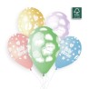 5 BALLONS BIO LATEX BEBE ARRIVE 33CM  5 BALLONS BIO LATEX BEBE ARRIVE 33CM