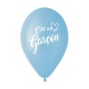 5 BALLONS BIO LATEX C'EST UN GARCON BLEU 33CM