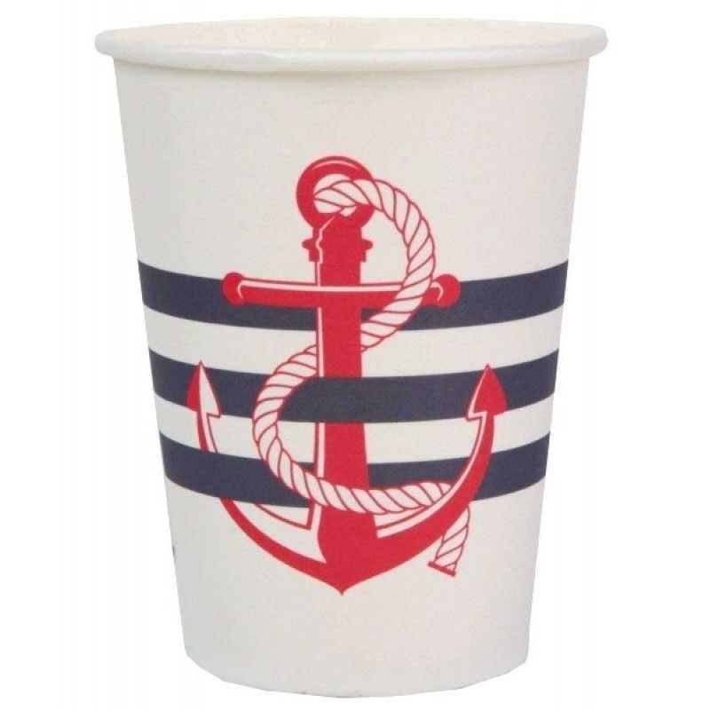 10 GOBELETS BORD DE MER 25 CL 
