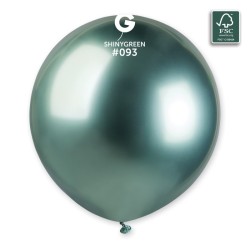 3 BALLONS BIO LATEX SHINY VERT 48CM 