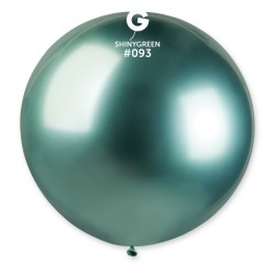 5 BALLONS BIO LATEX SHINY VERT 80CM 