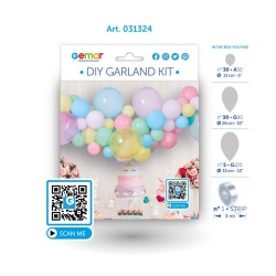 KIT GUIRLANDE DE BALLONS PASTEL 