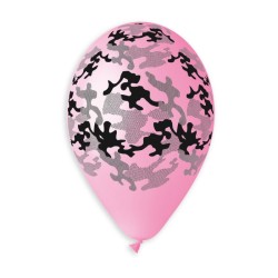 50 BALLONS CAMOUFLAGE MULTICOLOR 33CM 