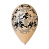 50 BALLONS CAMOUFLAGE MULTICOLOR 33CM 