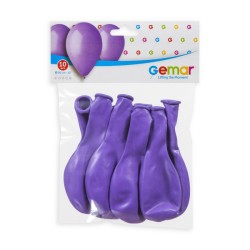 10 BALLONS LAVANDE BIO LATEX 30CM 