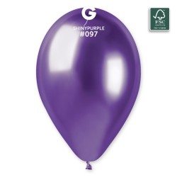 50 BALLONS SHINE VIOLET LATEX 33CM 