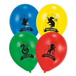 6 BALLONS LATEX HARRY POTTER IMPRIMES 27.5 CM