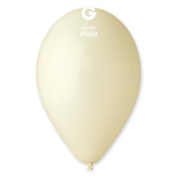 10 BALLONS IVOIRE BIO LATEX 30CM 