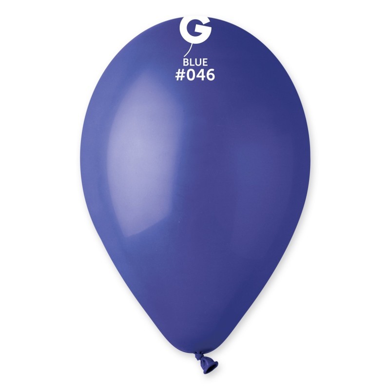 10 BALLONS BLEU ROI  046 BIO LATEX 30CM 