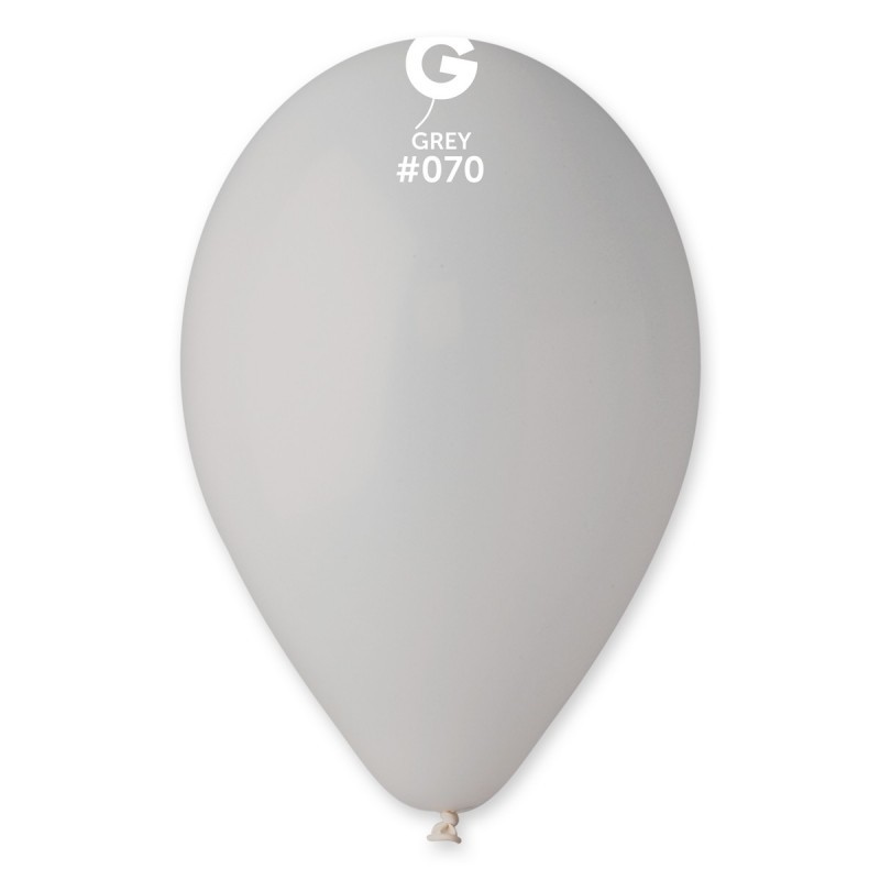 10 BALLONS GRIS BIO LATEX 30CM 