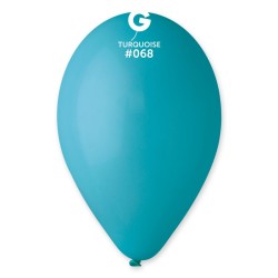 10 BALLONS TURQUOISE BIO LATEX 30CM 