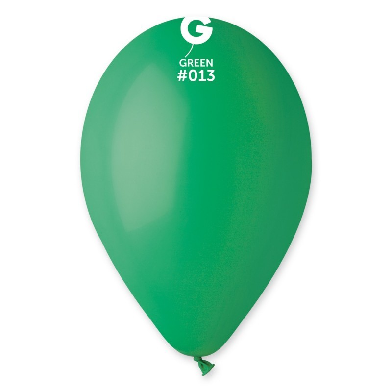 10 BALLONS VERT FONCE BIO LATEX 30 CM 