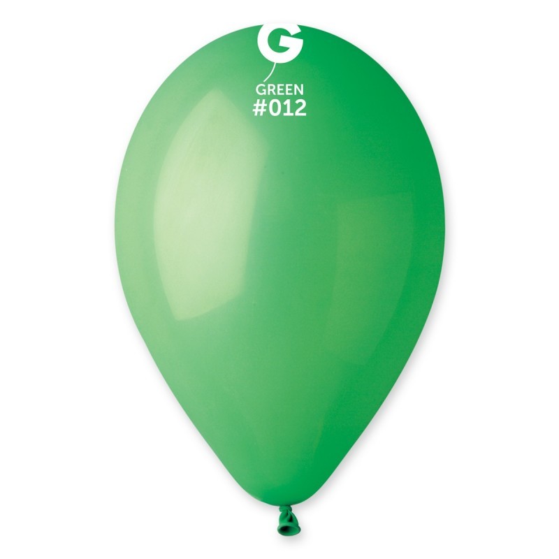 10 BALLONS VERT BIO LATEX 30CM 