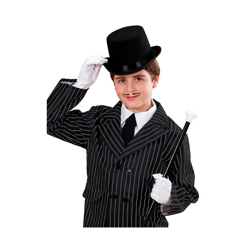 CHAPEAU HAUT DE FORME NOIR EN FEUTRE ENFANT CHAPEAU HAUT DE FORME NOIR EN FEUTRE ENFANT