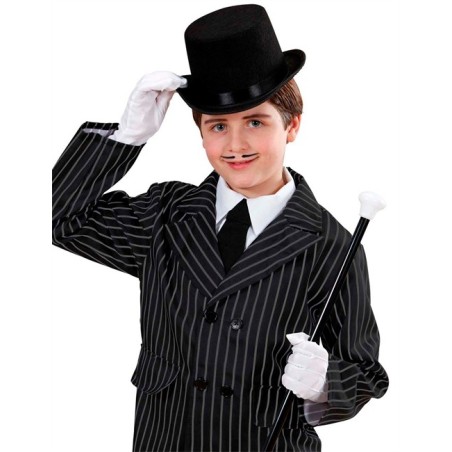 CHAPEAU HAUT DE FORME NOIR EN FEUTRE ENFANT