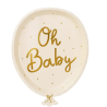 6 ASSIETTES OH  BABY FORME BALLON 17.50 X 22 CM 6 ASSIETTES OH  BABY FORME BALLON 17.50 X 22 CM