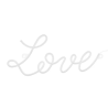 DECOR LED LOVE LUMINEUX 26 X 61 CM