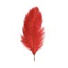 2 PLUMES AUTRUCHE ROUGES 30-35CM