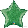 BALLON METALLIQUE ETOILE 20" CRYSTAL GRAPHIC STAR VERT