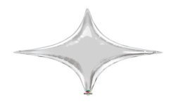 BALLON METALLIQUE STARPOINT 40" ARGENT OU SILVER