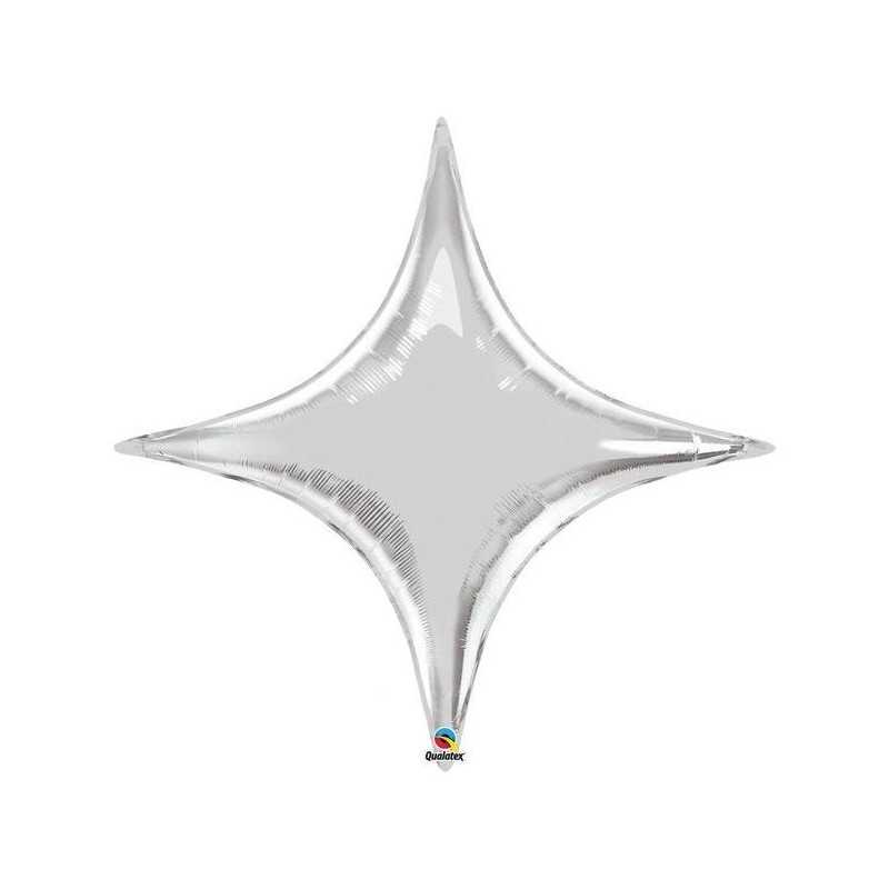 BALLON METALLIQUE STARPOINT 40" ARGENT OU SILVER 