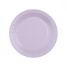 10 ASSIETTES CARTON RONDE LILAS 18 CM 