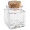 POT A DRAGEES CARRE EN VERRE 4 x 4 x 5 cm